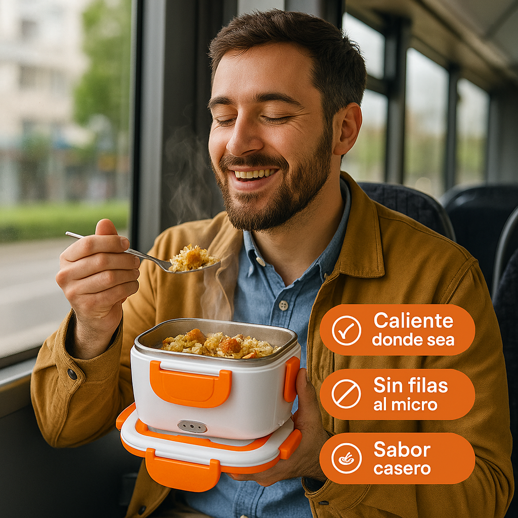 Lonchera eléctrica – Calienta tu almuerzo – Comida casera caliente estés donde estés